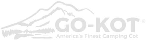 GO-KOT logo with a stylized tent design on a white background